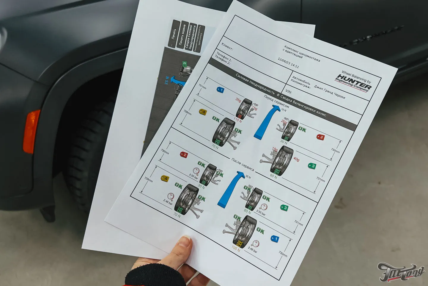 Большой проект по Jeep Grand Cherokee, часть 4: цветные ремни безопасности, фирменный шиномонтаж, комплекс детейлинг-услуг. Выдача автомобиля!